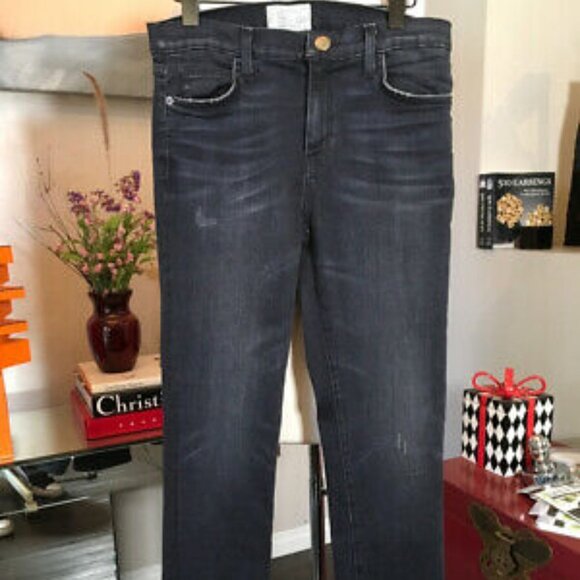 Current/Elliott Denim - Current / Elliott Black Stretch Cotton Jeans